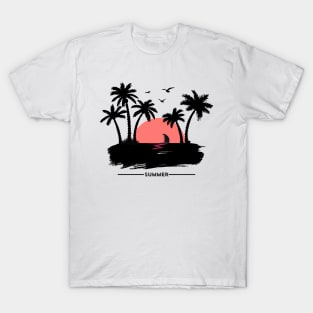 Summer. Tropical Paradise design T-Shirt